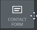 Screen shot of the Weebly contact button.