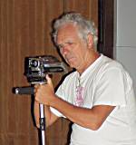 Erich Riess with his camcorder.