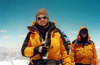 Emmanuel Dubois at the summit.