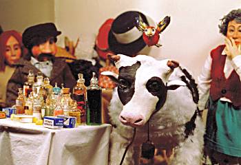 The cow in the sale room, from 'The Grand Sale'.