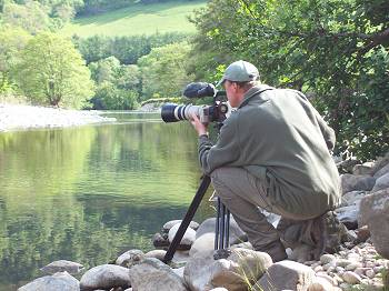 Jeff Goddard shooting 'Guardian of the River'.