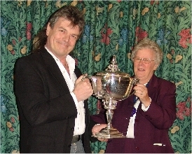 Bernhard Hausberger receiving Daily Mail Trophy