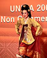Traditional Korean dancer.