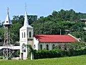Church in Gyeongju folk village.