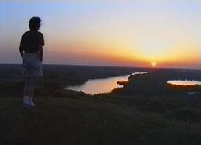 sunset at Vicksburg