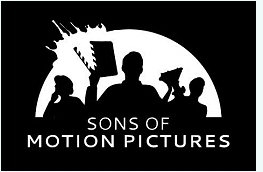 Logo for  'Sons of Motion Pictures'.
